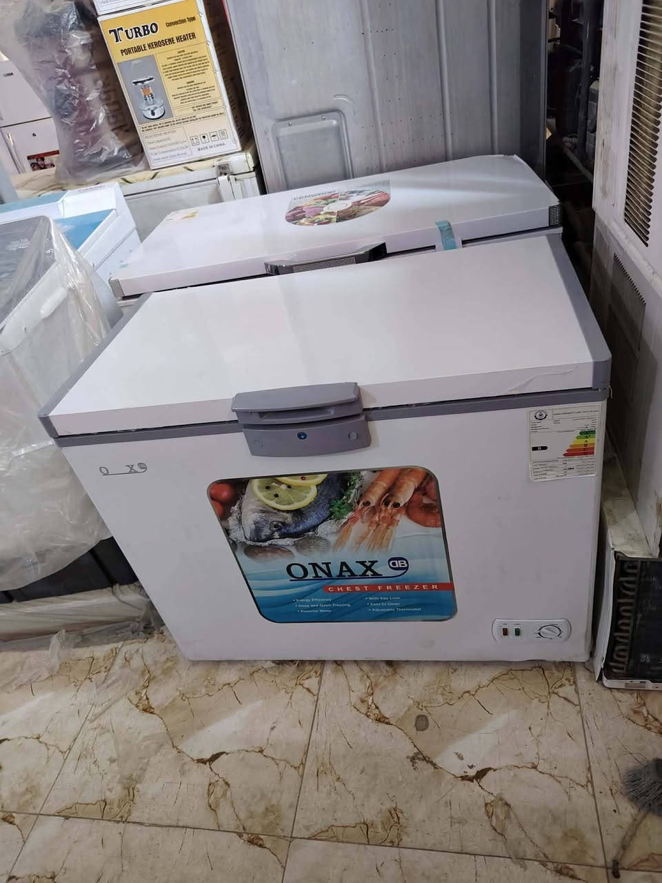 مجمدات جديده بالكارتون نوعيات فول حجم 14 و16 قدم 
ب350 الف
مجمدات مستخدمه 12 قدم و14 قدم اسعار من 150 لحد ال250 الف


**إذا كنت صاحب هذا الإعلان وتريد حذفه لأي سبب، رجاءا أرسل رسالة إلى الدعم الفني**