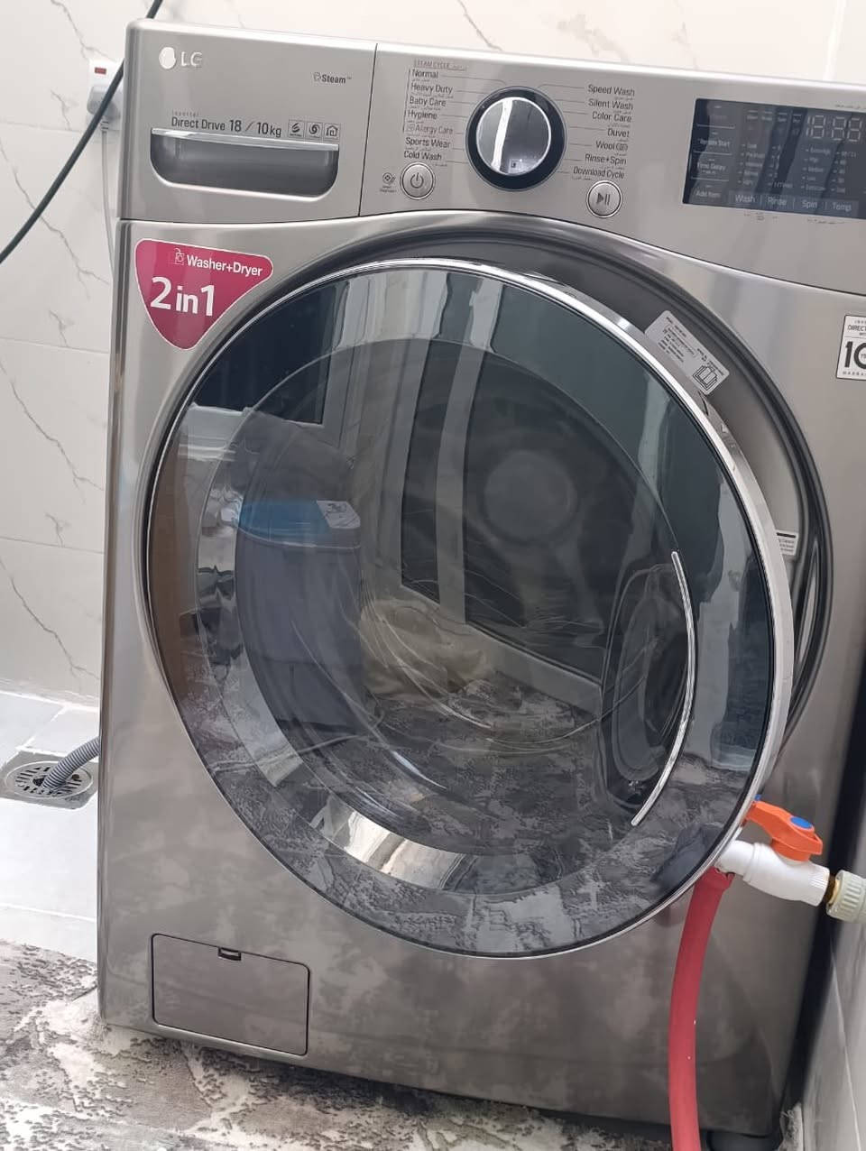 سلام علیکم غەسالەی LG ١٨ کیلۆی فوول مواسەفات بۆ بەتانی شردن دەبێت ١٤ مۆدی ئیش کردنی هەیە پێویستی بە ئاوی گەرم نییە خۆی ئاو گەرم دەکات و پلەی گەرمی ئاوەکە بە دڵی خۆتە لۆک لۆکە زۆر تازەییە و کەم ئیشی کردووە سعر ٦٥٠ هەزار و معاملە

غەسالەکەی قاپ شردنەکەش بێ عەیبە و بەشەرتی هەموو شتێک سعر ٢٠٠ معامەلە
قەڵادزێ نزیک مزگەوتی چەرمەگا
***********
