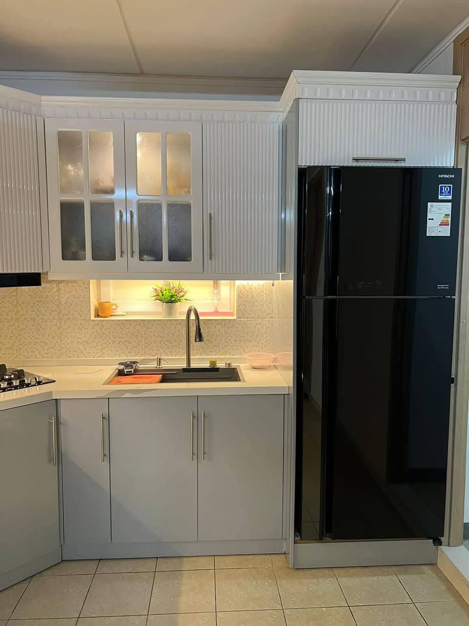 عروض نهاية السنة صالحة الى يوم 31\12 
سعر متر طولي ٣٧٥ الف متر طولي يشمل ارضي وملحق ومرمر  
داخل خشب تركي mdf ابواب hdf سطح مرمر السعر شامل النقل مع الشد 
عنوان بغداد الجديد تقاطع السينما مقابل الكنيسة 
اتصال *********** 
اتصال ‪0788 293 4492‬
