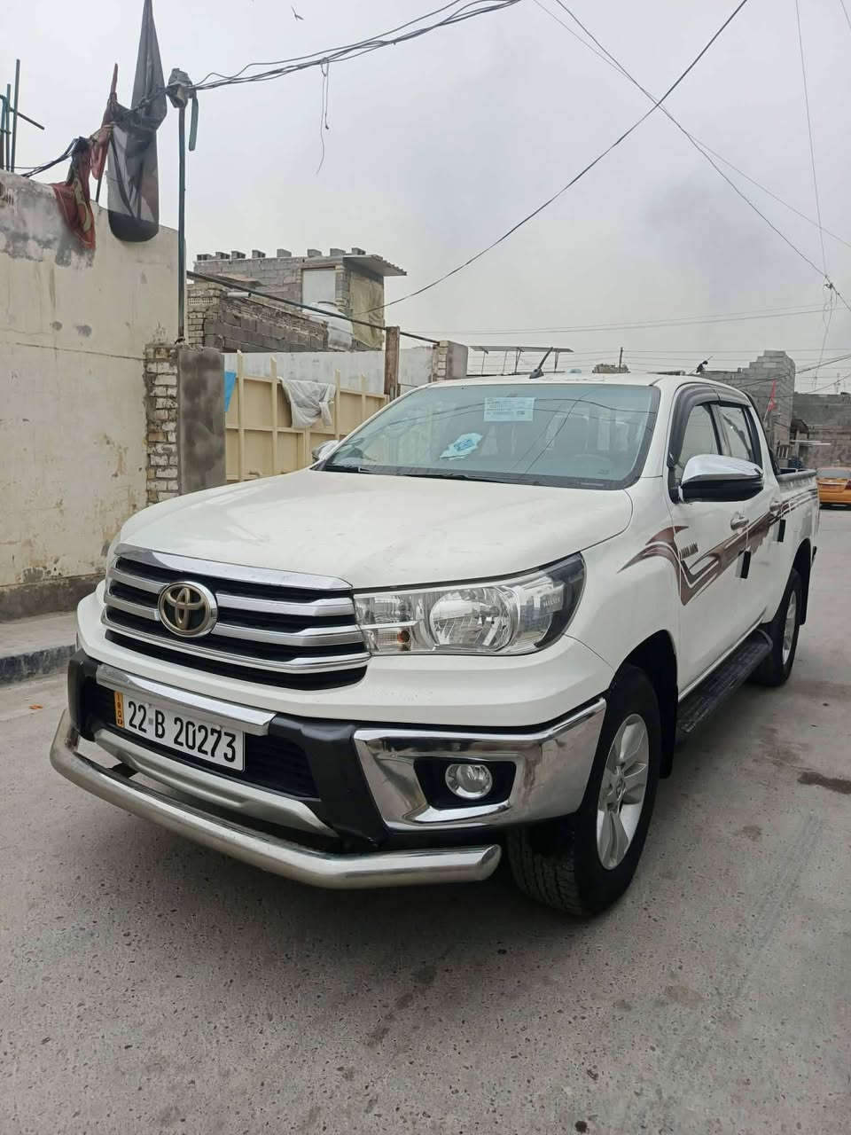 سلام عليكم بيكم هايلوكس 2020
مكفولة كفاله عامه
سيد نهرو مذهبه علامه ويدات 
بصمه بلادي + كامره خلفيه
حساسات خلفيه رقم اربيل
كير اوتو وقود بانزين 
تبريد قطعتين 
هوك خلفي امامي 
سكن بغداد ستفسار ***********
