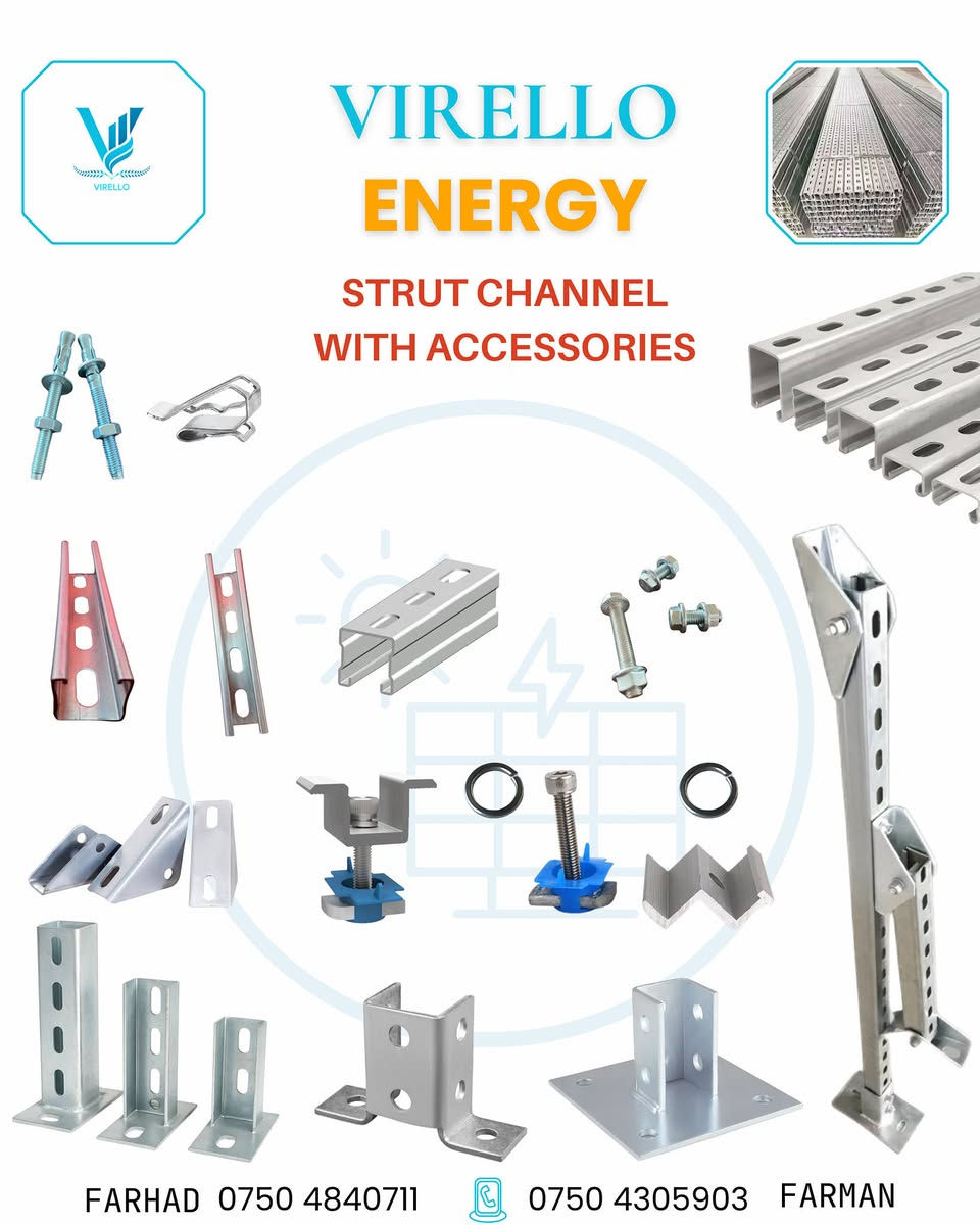 #virello Farhad Hakem Farman Kamaran 
Strut Channel & Circuit & Mini Rail 
Mobile
***********
***********
ERBIL _ IRAQ
