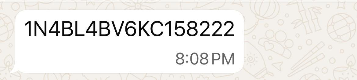 نیسان ئەڵتیما 2019 S
بۆیاخ چەمەلاغ وبۆنیت بۆیاغەئەڕباگ بەس سوکان تەقیوە  68میل ڕۆشتوە سارد و قەپوقوپی نیە دوتایەی تازەی بۆ بەستراوە بێتەقەو ڕەقە هایدرۆلیکی گێڕی مۆتوڵ ی بۆ گۆڕاوە کامل سێرڤزی بۆ کراوە لەموتول بانس ی تازەیە بەناوی خۆمەوەیە ڕەقەم سلێمانییە 
140$ مەجال
*********** viber 📞
*********** whtsup 📞
