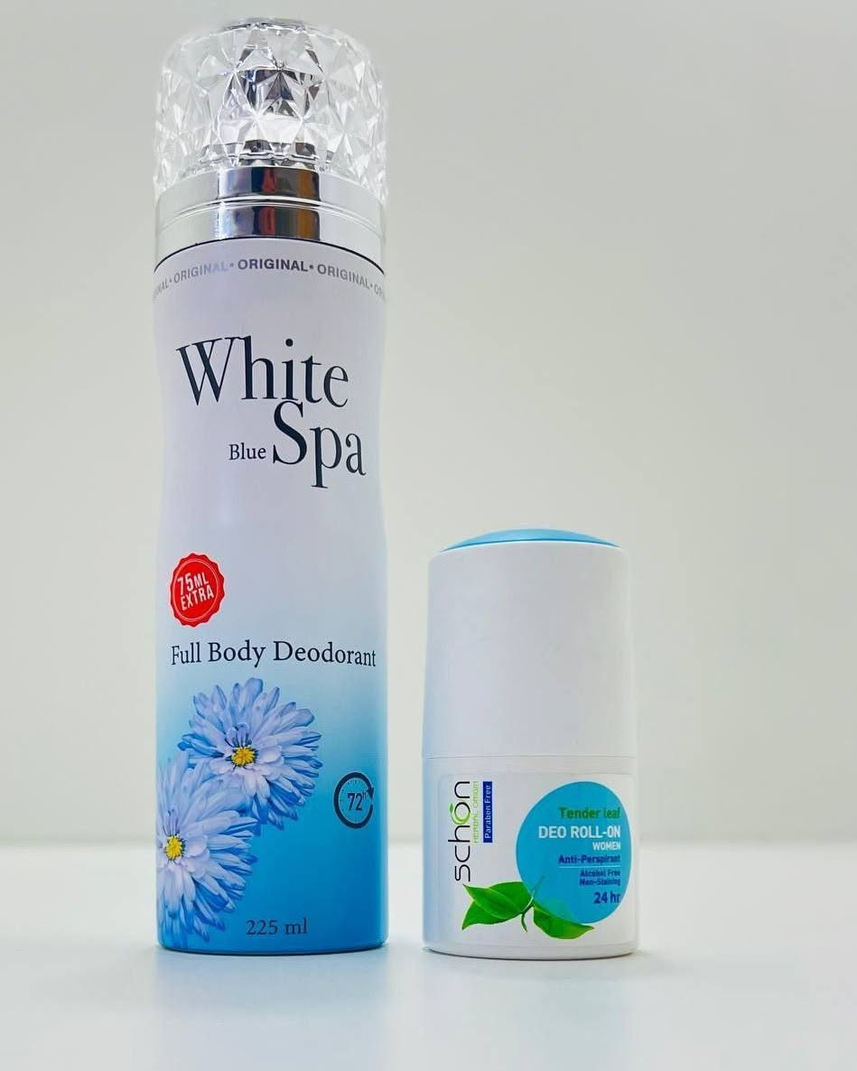 معطر ومزيل تعرق للجسم من نوع White Spa Green، ويتميز بالخصائص التالية: 
يأتي بحجم 225 مل.
يوفر حماية وتدوم رائحته لمدة طويلة.
يساعد في تفتيح البشرة ويحتوي على فيتامين A.
لا يترك آثاراً على الملابس.

> ﹏﹏﹏﹏﹏﹏ 𓍢ִ໋ 🫧 ✧ 🦢 𓍢ִ໋ 🪞 ﹏﹏﹏﹏﹏﹏
> 𓍢ִ໋🌷‌֒ ✧˚ ༘ ⋆｡˚ ☁️

توصيل بغداد 4 محافظات  6


**إذا كنت صاحب هذا الإعلان وتريد حذفه لأي سبب، رجاءا أرسل رسالة إلى الدعم الفني**