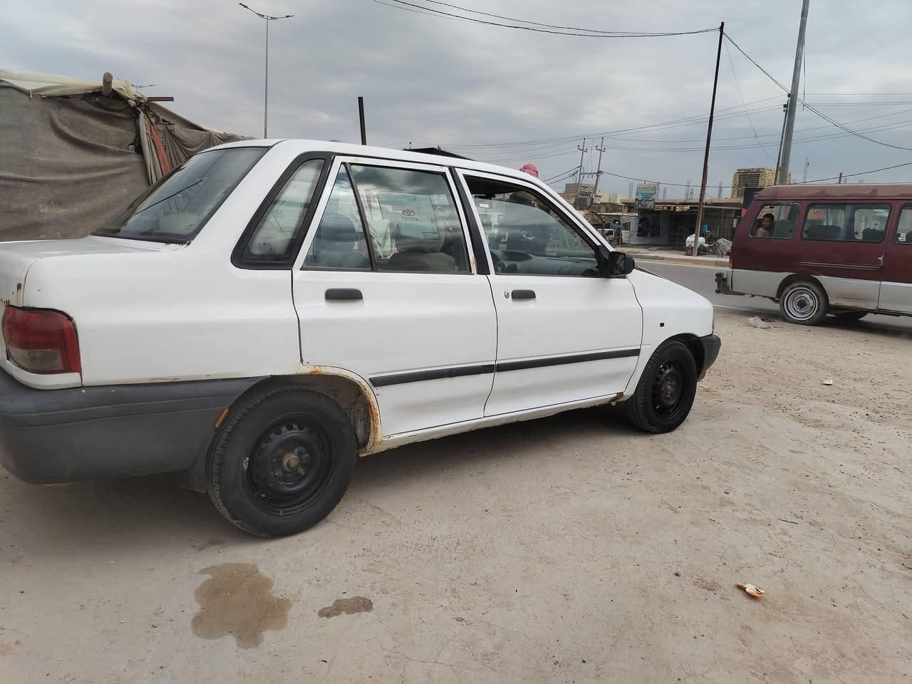 سايبه للبيع السعر 22 ورقه محرك وكير جدد برايد ع شرط تخم تاير جديد حداديه جديده رقم  قادسيه الماني مشروع وطني تحويل مباشر مكان السياره الديوانية قضاء الشاميه ***********
