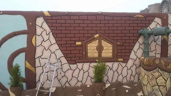 السلام عليكم ورحمه الله وبركاته
جزء من عملنا عسا أن ينال إعجابكم 
حدايق جميع انواع الديكورات تقطيع حجر شلالات نافورات
بي هارتون مقرنص زراعه تعديل تقليم تبديل تربه 
للاستفسار ع الرقم ***********
