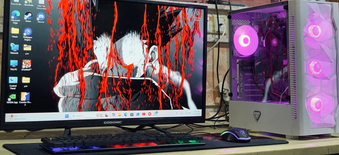 الكارت Geforce RTX 3060 12g dual fan

المعالج Amd Ryzen 5 5500 Processor

الرام RGB DDR4 RAM (16G-3200 MHz)

الهارد SSD M.2 512G Laxer

البورد Asus B450M prime

الباور 600W Rgb Aigo

الملحقات:

شاشه بلازما حجم 32

ماوس + كيبورد هديه

واتساب ***********

اتصال ***********

المكان بغداد - الدولعي

سعرها مليون كامله
