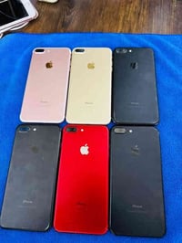 سعر القطعه 75 الف   ايفونات 7 بلاص ذواكر 128 كله شغال فقط بصمه واكفه  ...