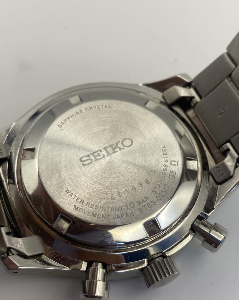 SEIKO 
كوارتز 
كرونوغراف 
ساعة ايقاف 
قطر ٤٣ 
مستعمل نظافة جيدة جدًا 
الحلقات كاملة 
السعر طيب


**إذا كنت صاحب هذا الإعلان وتريد حذفه لأي سبب، رجاءا أرسل رسالة إلى الدعم الفني**