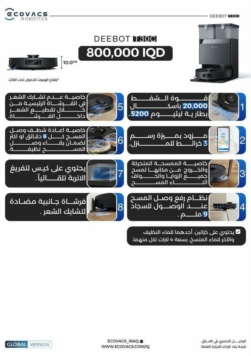 روبوت منزلي معروض للبيع غير مستعمل اطلاقا وغير مفتوح من العلبة للجادين *********** ...توصيل كافة المحافظات
