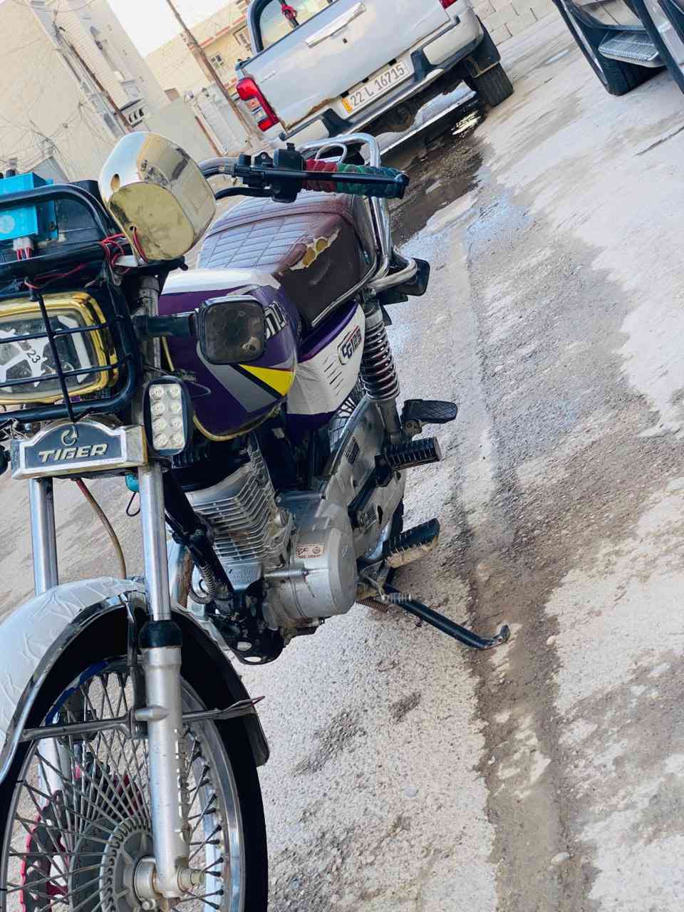 السلام عليكم دراجه للبيع 4 قير ايراني موديل 23 الدراجه كلش نظيفه ما ناقصها بس باتري. ‏السعر ‏على هذا الرقم ***********
