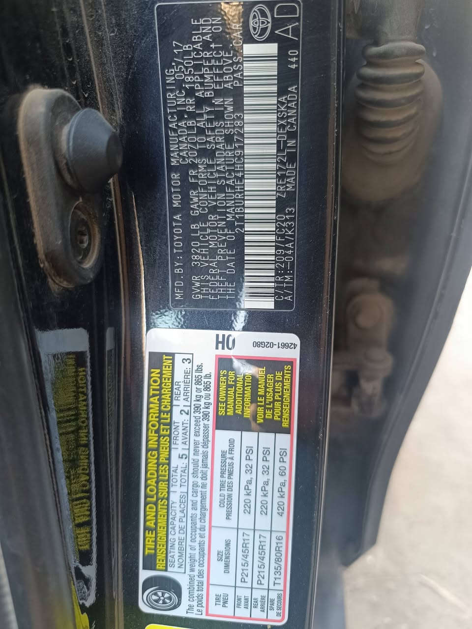 السلام عليكم كورلا 17 وارد كندي  رادار مانع انزلاق كراسي جلد كروس سرعة تحكم ستيرن سوداء بدون ايرباك حادثها بالجاملغ الخلفي السعر 13٫700 $ 
رقم الشاصي 
2TBURHE4HC917283
 
للتواصل على الرقم واتس 
          ***********
          ***********
