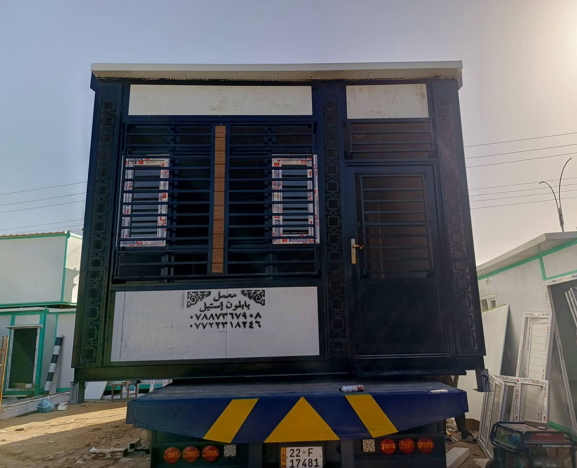 السلام عليكم
عمل كرفان قياس 5*4 ارتفاع 3م عباره عن مكتب مغلف من الداخل بالديكور  في كربلاء المقدسة سعر المتر 35مع التغليف مستعدون لعمل جميع الكرفانات والسقائف للاستفسار *********** الفرع الاول كربلاء قرب سيطرة الابراهيميه الفرع الثاني حله طريق ابوغرق قرب مول اهل الخير
