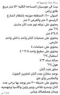 عويسيان خلف المدارس • ٤٢٠م • حديقة ٢٠٠م