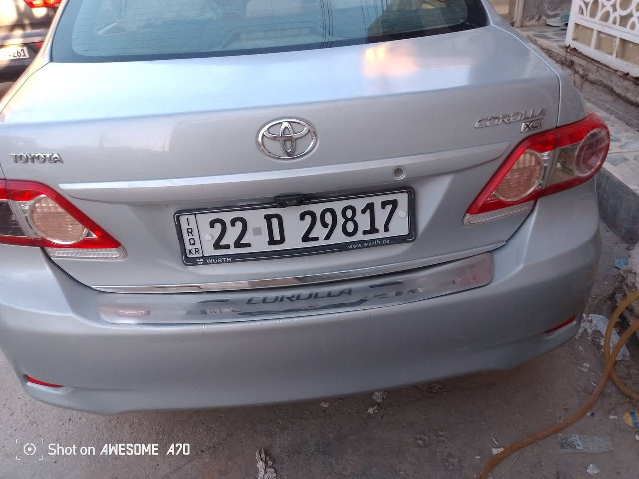 سلام عليكم
كورلا 2013شركة العامة 
السعر 135
للسيارة باسمي سنوية 2030
مكان السيارة الغزالية شارع البدالة 
***********
أو ماروس سيارة كوري
