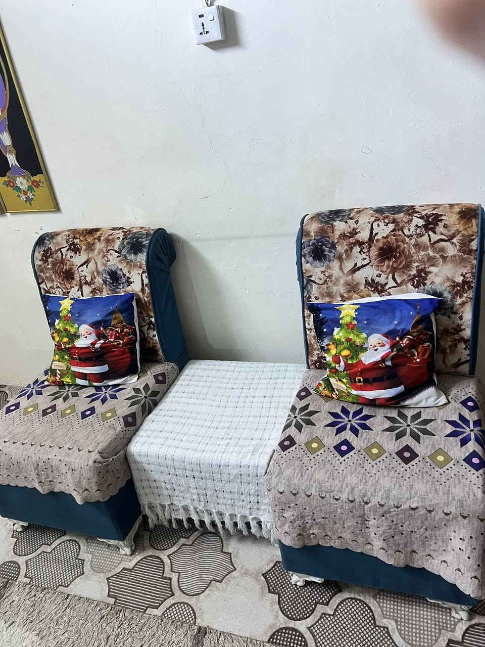 السلام عليكم غراض للبيع بأسعار مناسبه جداً تخم قنفات نضافه80‎%‎سعره 100 وبي مجال بسيط قنفه الكبيره نازله شويه فقط كاروك جديد نظافه 100‎%‎سعره 125 وبي مجال بسيط جداً طباخ تركي نظافه فول سعره250وبي مجال بسيط للاستفسار اكثر ***********
