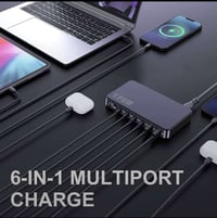 شاحن ١٧٥ واط • ٤ تايب سي • ٢ يو اس بي