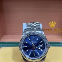 رولكس ديت جست • قرص أزرق • إطار مخدد