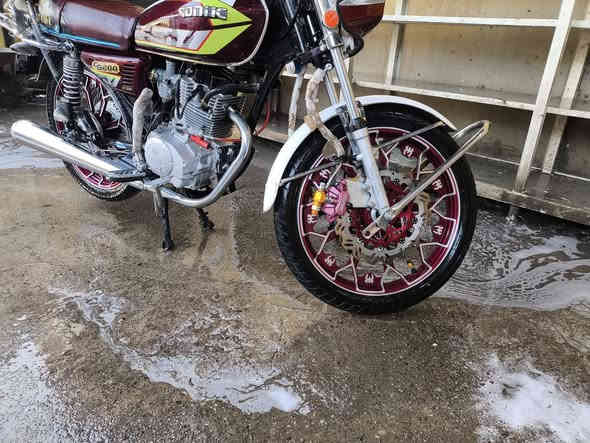 سونيك موديل 25 محرك 200 دبل دسك مامي كله بلادي بشرط  وضع الشركه سعر 775وبي مجال لطلبين ***********
