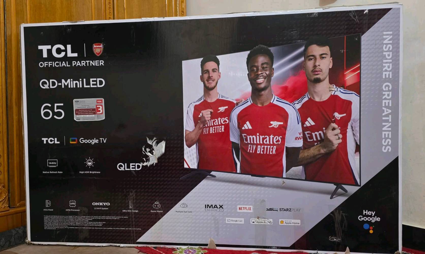 شاشة tcl c6k mini led حجم 65 استخدام اسبوع فقط نظافة 100% حالها حال الجديد مع كافة ملحقاتها السعر 890 الف مجال بسيط او مراوس بtcl 55  عنواني بغداد ماعندي توصيل اي استفسار عالرقم ***********