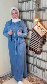 فستان جينز • قطعتين • مقاسات 38-46