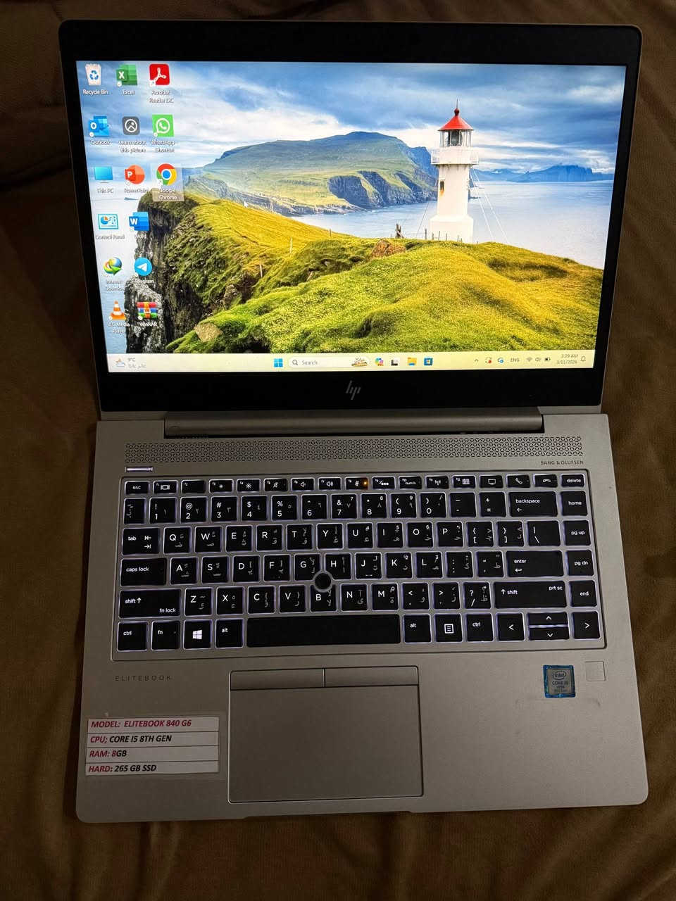 لابتوب hp elitebook للبيع ما داخل صيانة و وندوز 11 برو اكتف المواصفات موضحة بالصورة السعر 300 و بي مجال و عندي توصيل
Number: ***********
او من خلال مراجعة الحساب
