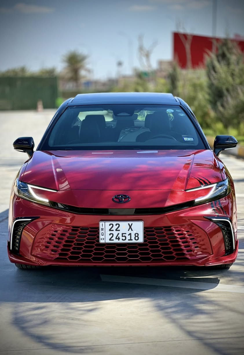 𝟐𝟎𝟐𝟓 𝐓𝐎𝐘𝐎𝐓𝐀 𝐂𝐀𝐌𝐑𝐘-𝐗𝐒𝐄
تويوتا كامري (XSE) موديل : 2025  
*ملاحظة : رقم شمالي (مرقم اربيل)  *
وارد : امريكي
اللون : احمر ، سقف اسود بلادي 
حجم المحرك : 2.5L (4.سلندر) هايبرد
 *ملاحظة السيارة : ظررها الدعامية الخلفية فقط تعتبر او  شبه كلين *
كافة الايرباكات سليمة %100

المواصفات : 𝐗𝐒𝐄
فول فول مواصفات 1/1
نظام مراقبة انتباه السائق Driver Monitoring System (DMS)
فتحة سقف بانورما
داخل ليـــد بلادي
كيـــج الـــكتـــرونـــي (دجيتال)
شـــاشـــة كبير لمـــس
شحن وايـــر ليـــس
كاميرا خلفية 
ابـــواب  بصمة ،بصمة تشـــغيـــل ، تشغيل عن بعد 
هاند بريك بصمة
اوتو ستوب (𝐀𝐔𝐓𝐎 𝐒𝐓𝐎𝐏)
رادار امامي (تحديد مسار)
‏‎رادار جانبي360 
 (𝐄𝐂𝐎)
(𝐍𝐎𝐑𝐌𝐀𝐋)
 (𝐒𝐏𝐎𝐑𝐓)

فول تحكم استيرن
استيرن هيتر
كشنات جلد 
كشنات كهربائي
كشنات هيتر(تدفئة)
تبريد شاشة قطعتين 
لايتات 𝐋𝐄𝐃 ليد دبل عدسة زينون
بكلايتات 𝐋𝐄𝐃 ليد
ويل كروم قياس 19
‏‎للأستفسار الاتصال علی الرقم  ***********

السعر  : (اكتب تم يوصلك السعر مباشر خاص)
