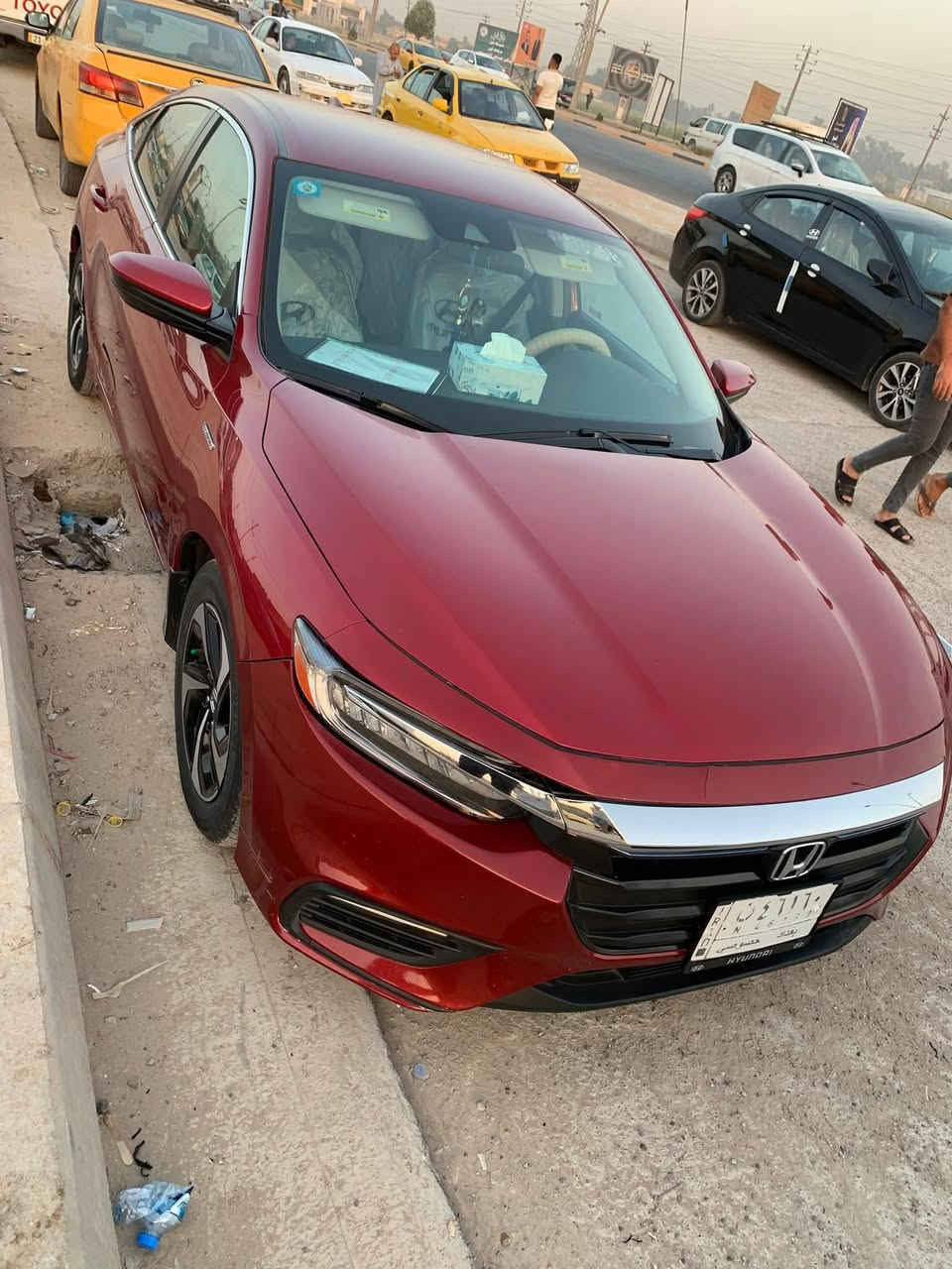 بوضع الشركة 
حادثه فقط بارد بخشم البنيد 
هوندا انسايت هايبرد  2022‪    ياباني
رقم بغداد ماشية ٢٠ الف كيلوا 
وارد امريكي
بصمات عدد   ٢   
المواصفات  :
• مكينه 150‪0 cc هايبرد سبورت رياضي  
• كير اوتوماتيك لمس
• بطارية ليثيوم
• سبورت 
• شاشة كبيرة
• كاميرا خلفية
• حساسات خلفية 
• حساسات امامية 
• كراسي لون ابيض 
• رادار امامي
• مانع تصادم
• محدد مسار
• تصحيح مسار
• كاميرا امامية
• شفتات استيرن
• مثبت سرعة
• مانع انزلاق
• استيرن متحرك
• تحكم فول
• بصمة تشغيل عن بعد 
• بصمة أبواب
• دخول ذكي
• إنارة ترحيبية
• مري كهرباء
• حساسات تجاوز BSM
• نقطة عمياء 
• حساسات تجاوز عدد 2
• شاحن وايرلس 
• حساس امامي وخلفي
• شاشة اعطال
• هندبريك كهرباء
• زجاج كهرباء
• عداد ديجيتال
• اضوية امامية تورنج LED
• اضوية خلفية LED
• كشافات LED
• حساسات اضاءة
• إنارة امامية تلقائية Auto
• حساسات ضغط هواء الإطارات
• نظام ECO + TRIP
• نظام GPS + خرائط
• نافيجيشن
• 3 أنظمة قيادة (eco, ev, sport)
• مري تعتيم
• ركايات وسط
• بلوتوث
• مدخل USB + AUX
. اطارات جديده مشلن اصلي
السعر ١٤٠ $ وبيه مجال 
***********

هوندا القمه محمد ذيب هوندا ابو علي هوندا
