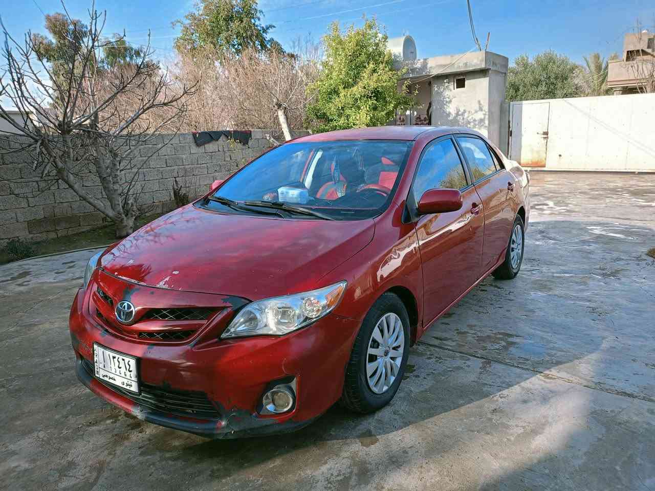 السلام عليكم
 كورلا 2011 LE
للبيع ومراوس 
كير محرك شرط
طخم تاير جديد
شرط وكاله وتحويل 
ضرر سقف مبدل مال تحرير
وبونيد خارج العراق بدون داخل شرط
السعر 85وبيها مجال
***********
