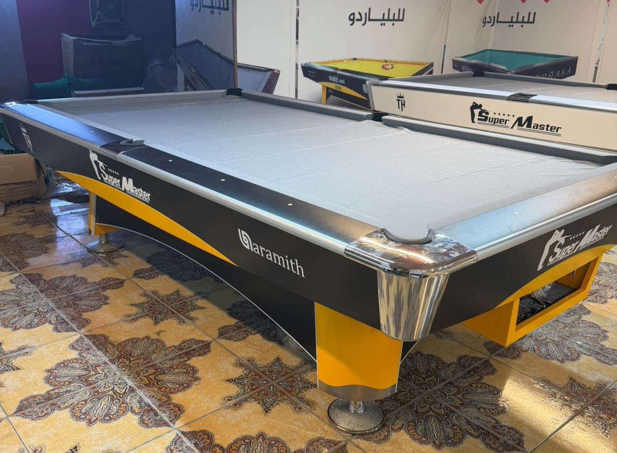 متوفر احدث طاولات البليارد الاصليه
-متوفر توصيل  ونصب لكل محافظات العراق
-متوفر كادر صيانه ونصب وتبديل قماش 
-متوفر شراء جميع انواع الطاولات والمرواس الاصلي فقط

للاستفسار 
*********** واتساب
بغداد حافظ القاضي
