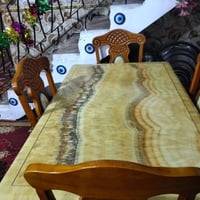 ميز مرمره • ثگيل • ٤ كراسي