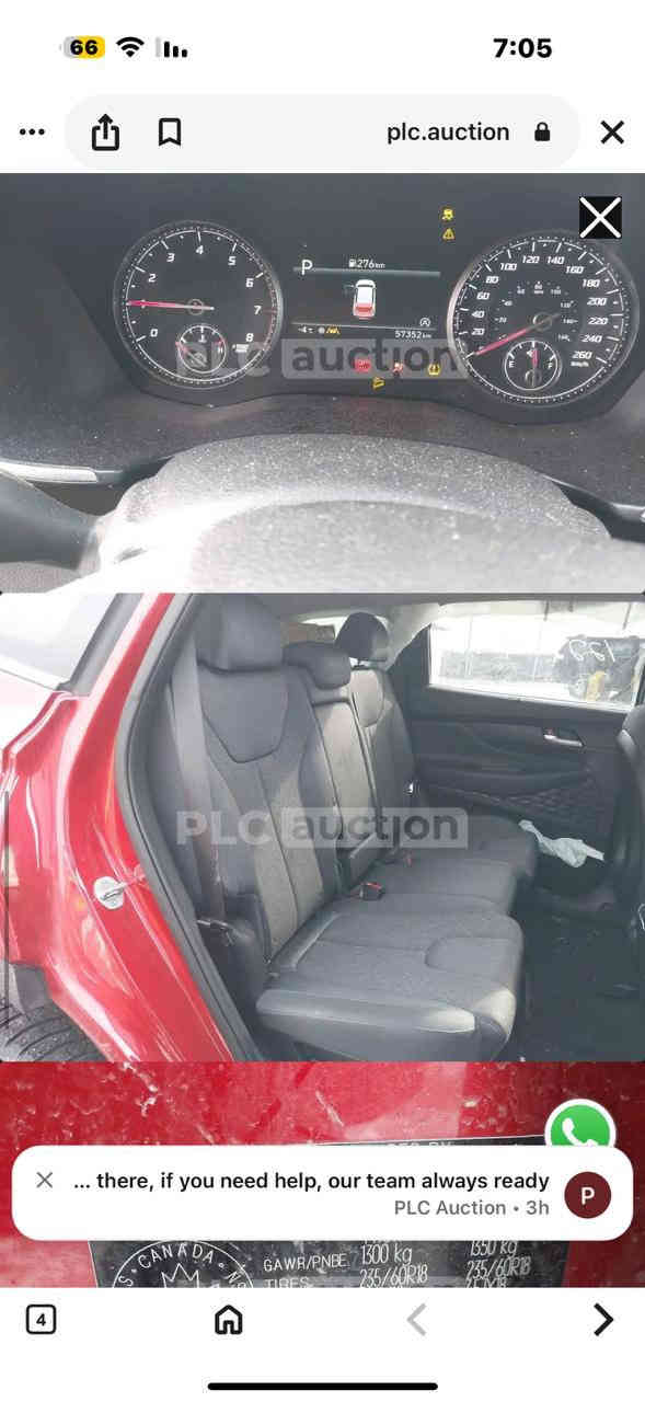 سلام عليكم هيونداي سنتافيا موديل 23 وارد امريكي رقم بغداد محرك 2500 
 تدفئه كشنات قياده ثاتيه تحديد مسار كشن 3 وضعيات باقي مواصفات معروفه حادثها سطحي جاملغ وبنيد  صور حادث وباقي تفاصيل كلها ذاكرها بلصور سعرها 21 وبيها مجال رقم بغداد باسمي  مكاني بغداد المنصور ***********
