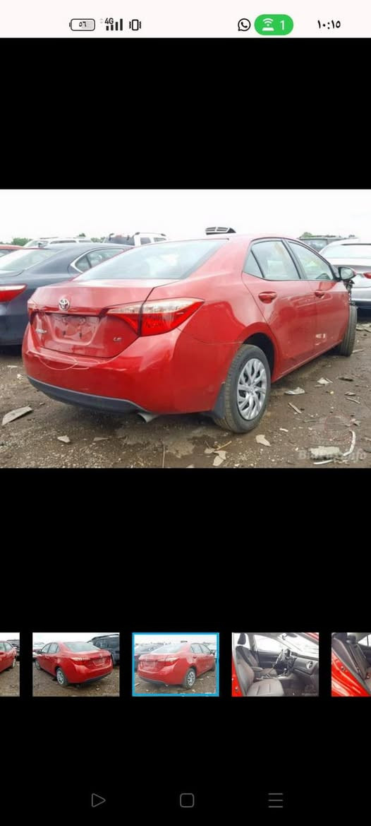 السلام عليكم 
كورلا 18LE
محدثه SE
دعاميه ويل كب ولايتات
حادثهه خفيف بدون ارباك جاملغ امامي فقط نفس اللون
وبالعراق باب خلف السايق تبديل فقط والباقي مكفول
منضومه تبريد كله جديد حته وصل الضمان عندي
مكينه كير حداديه تاير باتري كله جديدوشرط الفحص
اخوان صور الحادث والتفاصيل كلهه ذكرتهه السعر 120$وبيهه مجال 
***********🫡
