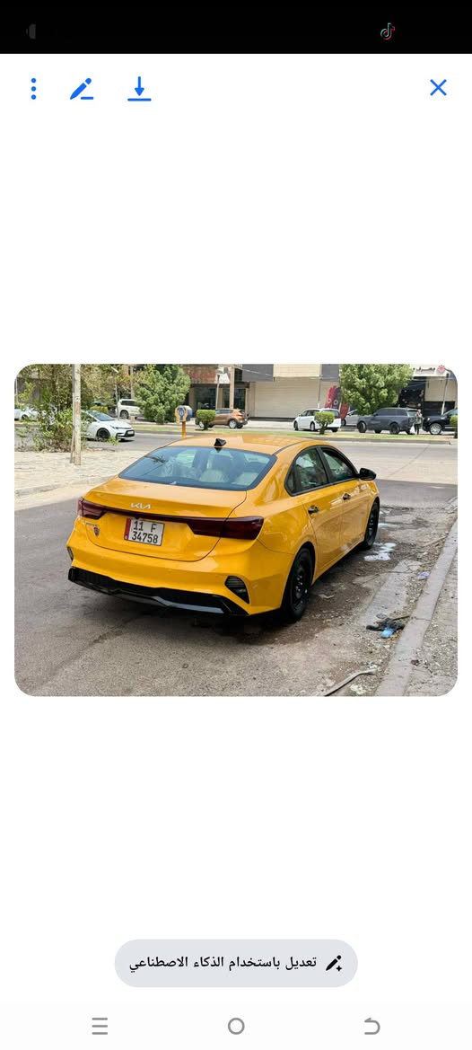 السلام عليكم من رخصة لادمن كيا فورتي مديل ٢٤ ماشيه ٤٧ الف سياره جديدة مدوشمه عام سياره مكفولة كفاله عام من كير مكينه على السونار تخم تاير هونكوك مكانه السياره مدينه الصدر) ***********
