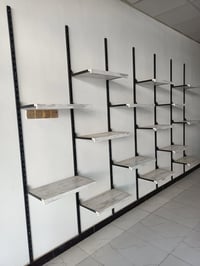 رفوف خشب • ٦٠سم • ١٤ رف