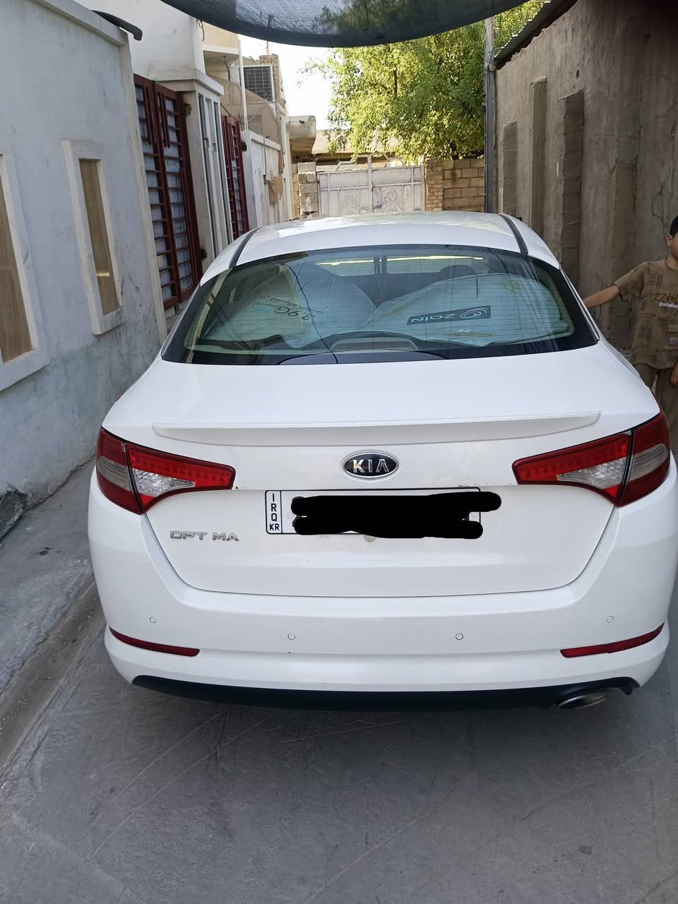 اوبتيما 2012 خليجي بيه قطعتين
محرك 2000 
شفتات ستيرن تحكم ستيرن 
حساس خلفي 
تبريد 
حداديه خير من الله
سياره بأسمي تريد تحويل تريد وكالة 
سنويه 2031
المكان الفلوجة 
رقم الهاتف ***********
