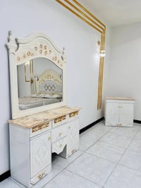 نجارة عراقية • ٨ قطع • سرير ١٦٠×٢٠٠