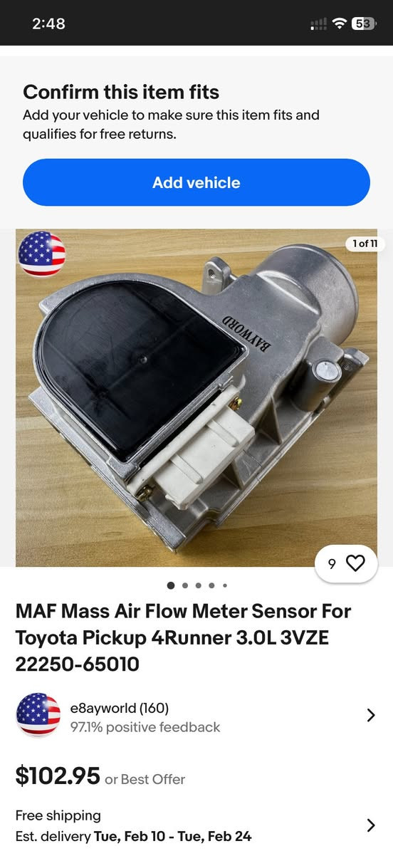 ايرفلو تويوتا بيك اب
موديل ١٩٨٩-١٩٩٥
سعر ٣٥ الف
توصيل موجود
جديد


**إذا كنت صاحب هذا الإعلان وتريد حذفه لأي سبب، رجاءا أرسل رسالة إلى الدعم الفني**