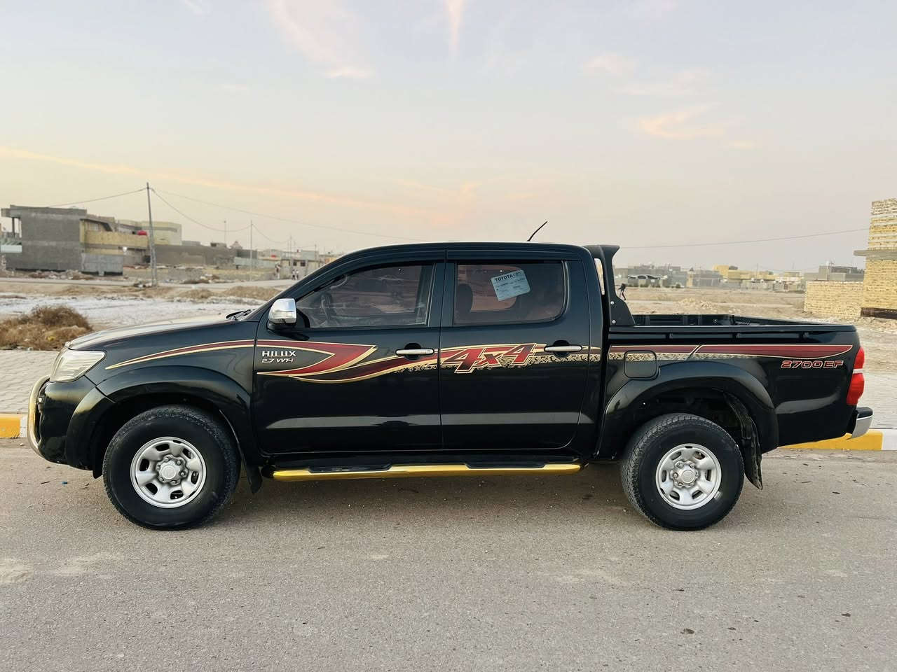 تويوتا هايلوكس 2013 فور ويل كويتي الساير
رقم بابل سنويه جديده مشروع وطني 
مكفوله سياره جديده كلش
كير عادي
حساسات خلفيه+شاشه
سياره جاهزه مكينه وكير 
وحداديه جديده
السعر 188$ وبيها مجال
العنوان بابل الشوملي استفسار 
***********
***********
