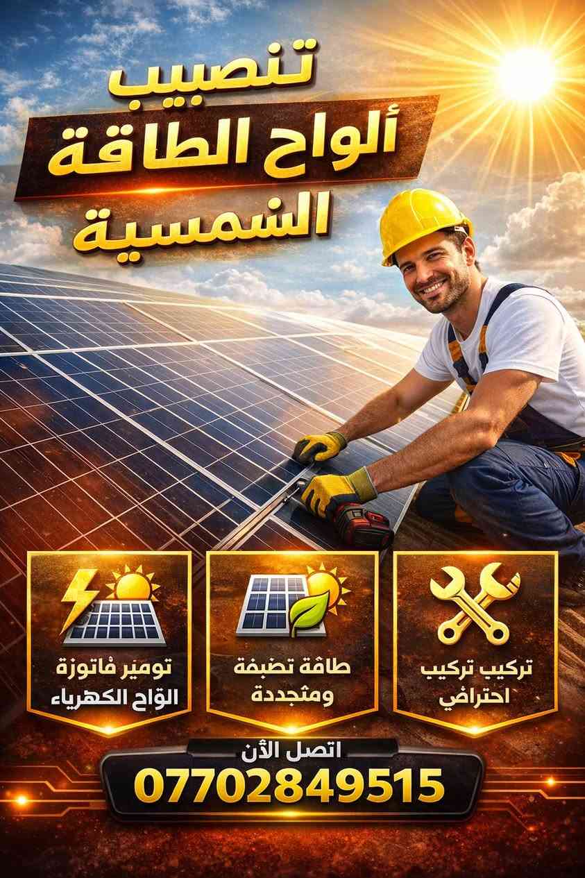 🔧 دار السلام لخدمات التبريد والتكييف والكهرباء 🔧

نقدم لكم في دار السلام خبرة واحترافية في تنفيذ مختلف الأعمال الفنية بأفضل جودة وأفضل الأسعار، حيث نوفر الخدمات التالية:

❄️ تنصيب وصيانة أجهزة التبريد والتكييف
 • تركيب سبالت بمختلف الأنواع
 • صيانة وتصليح أجهزة التكييف
 • تنظيف وفحص شامل للأجهزة

📹 تنصيب وبرمجة كاميرات المراقبة
 • تركيب كاميرات حديثة للمنازل والمحلات
 • ربط الكاميرات بالموبايل
 • صيانة ومعالجة الأعطال

⚡ كافة أعمال الكهرباء
 • تمديد كهرباء للمنازل والمحلات
 • صيانة الأعطال الكهربائية
 • تركيب إنارة وكافة المستلزمات الكهربائية

✅ عمل متقن
✅ خبرة في المجال
✅ أسعار مناسبة

📞 للاستفسار والحجز:
***********

دار السلام – ثقة وجودة في الخدمة
