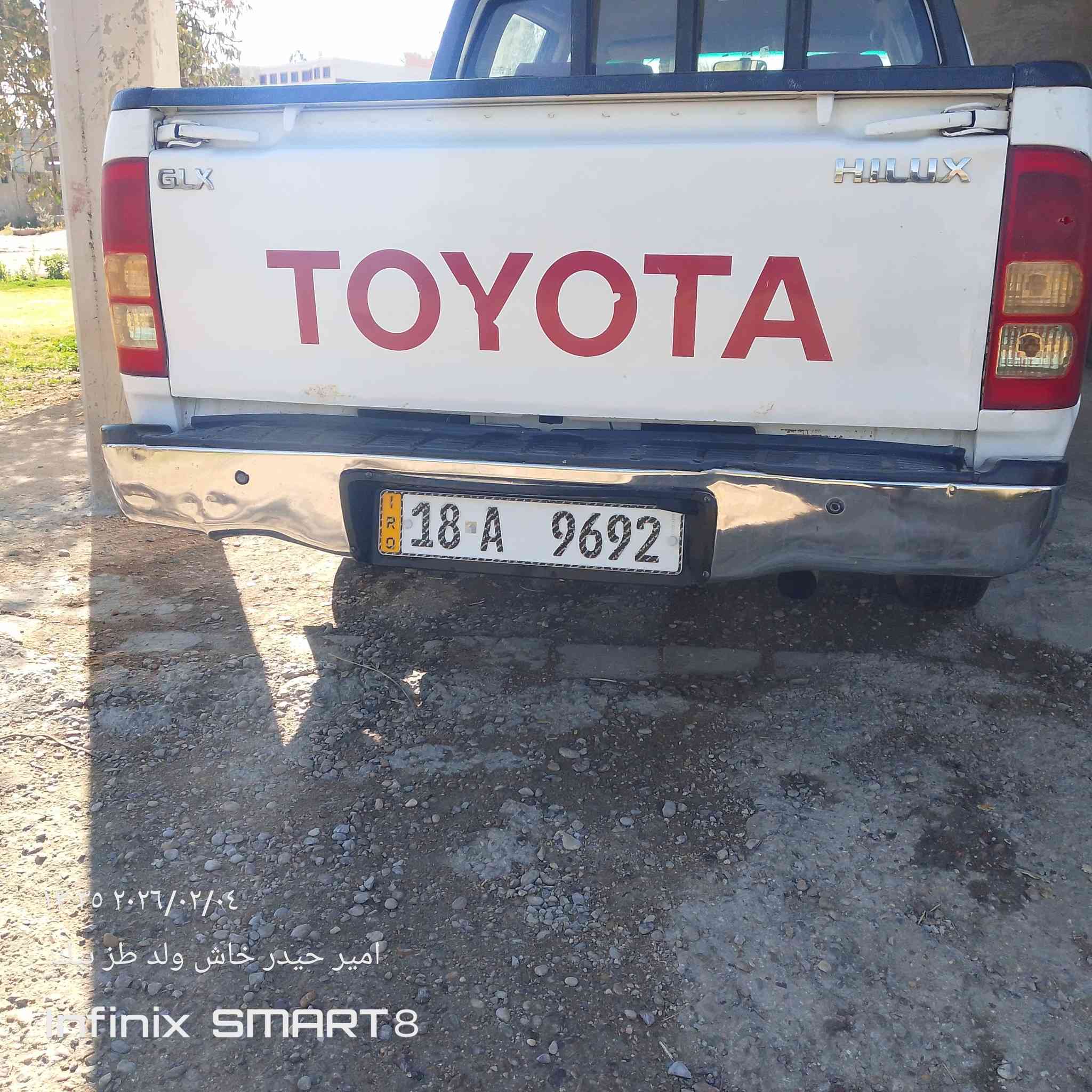 السلام عليكم للبيع هايلوكس 2008 رقم بابل بسمي تحويل ثاني يوم سياره شاصي 19 محرك كير اكسل مكفولات تخم تاير سيار مكفولة سونار مرفق بل منشور مكان بغداد ابو غريب
***********

‏‪***********‬‏
