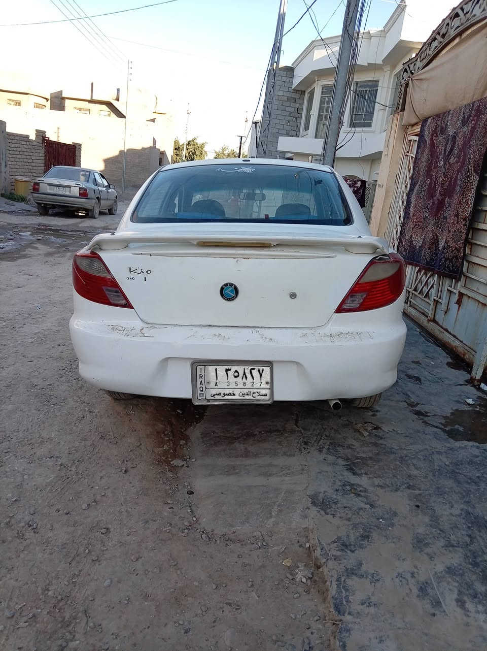 سلام عليكم كيا ريو موديل ٢٠٠٠ رقم صلاح الدين الماني سنويه ٢٨ بسمي تحويل فقط محرك ١٦٠٠ بي تبخير كير عادي تبريد عاوزه غاز كهربايات كله شغاله مكان سامراء سعر ٣٥ وبيه مجال هاتف ***********
