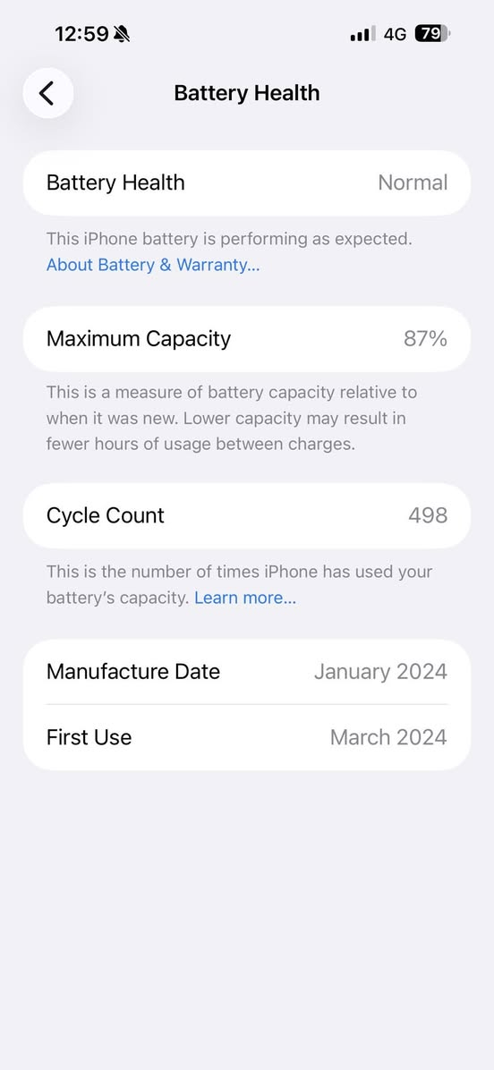 السلام عليكم 
ايفون 15pro maxتيتانيوم شرق اوسط مكفول ما داخل تصليح بطاريه %87  السعر قفل 1150 مكاني الناصرية  ***********
