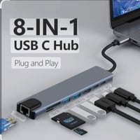 موزع USB-C • 8 في 1 • شحن 87 واط