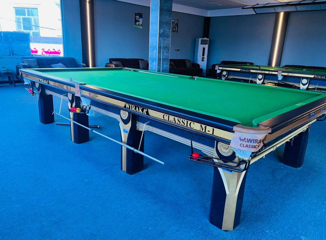 السلام عليكم ميز سنوكر كلاسك M1
 للبيع استخدام قليل جدا 
كامل ملحقات جدا نضيف 
موديل ٢٠٢٤ 
الي يحب يشتري يراسلني وتساب او يتصل 
*********** وتساب
