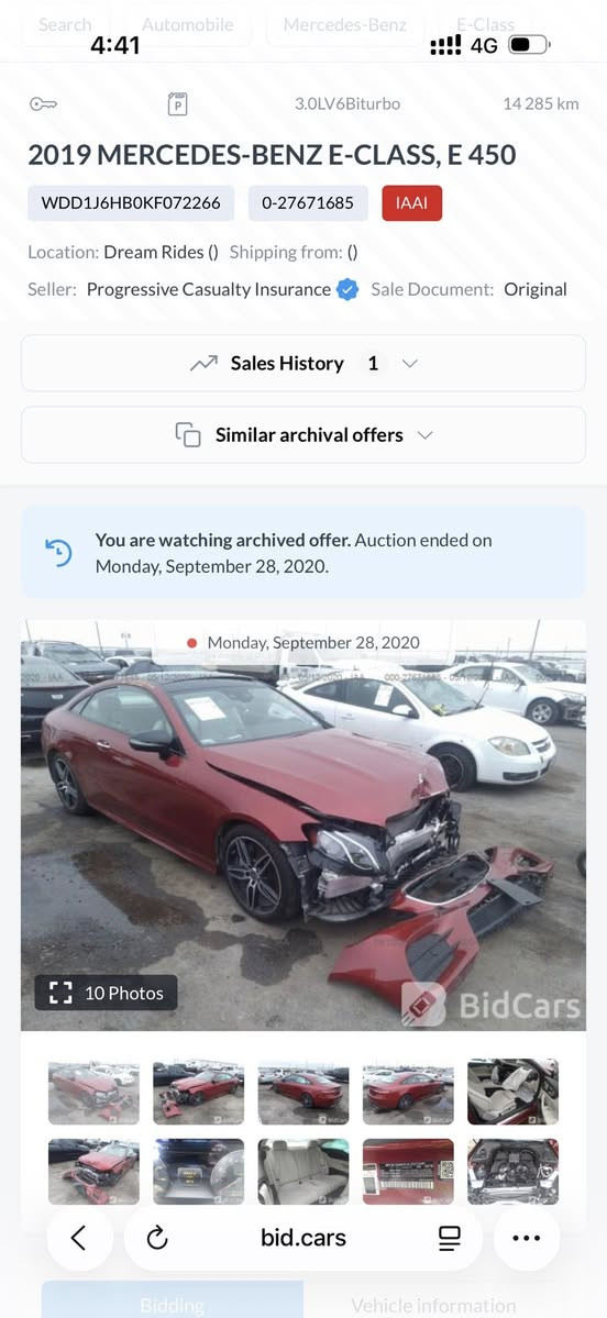 السلام عليكم
E450 coupe 2019 

سيارة وارد امريكي ضررها فقط مقدمه البنيد وراجع نفسه 
رقم بغداد انكليزي الجديد
مواصفات 450
داخل ابيض نضيف جدا 
كراسي كهرباء 
شاشة متصله الكترونيه بلكامل
صفر مسج 
دبل ماوس
بانوراما
احزمه ذكية 
تبريد وتدفأة بلكشنات 
محرك 6 تون باور تيربو
كراسي جلد 
خزن ميموري 
استيرن كهرباء 
كامره قلابة 
نقط عمياء 
رادار امامي وخلفي وجانبي
بصمة
داخل 64 لون متغير 
اوتو ستارت ستوب 
٥ وضعيات قيادة 
وباقي المواصفات المعروفة 
سعرها مناسب جدا ومكاني اليرموك 
***********
