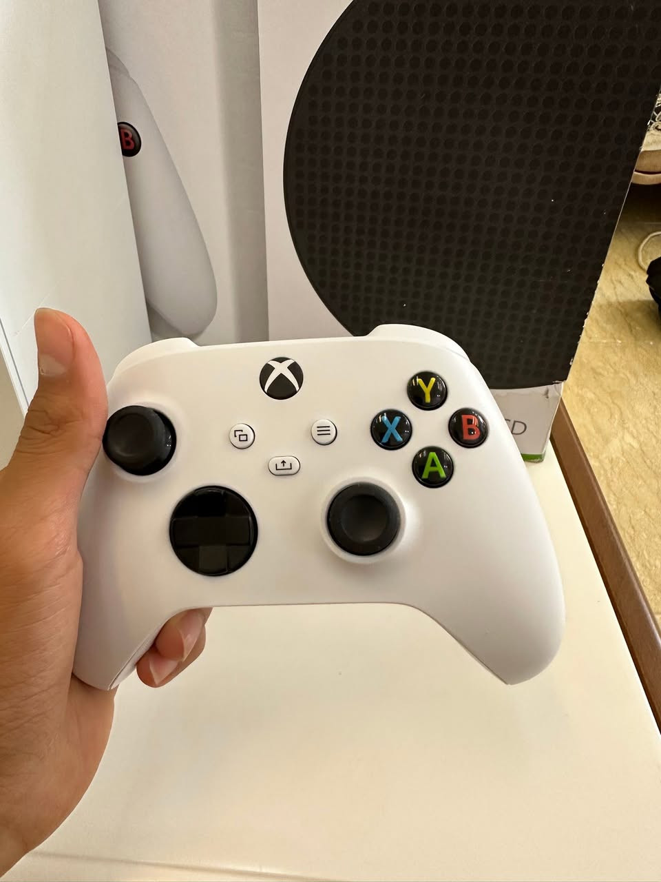 Xbox🎮
إكسبوكس سيرس إس 
كامل الملحقات:
جوستيك
كارتونه 
وكيبلات 
مع اشتراك كيم باس شهرين 
جهاز مستخدم استخدام نضيف أخذته قبل أسبوعين/ 3اسابيع السعر خاص او على الرقم ***********
