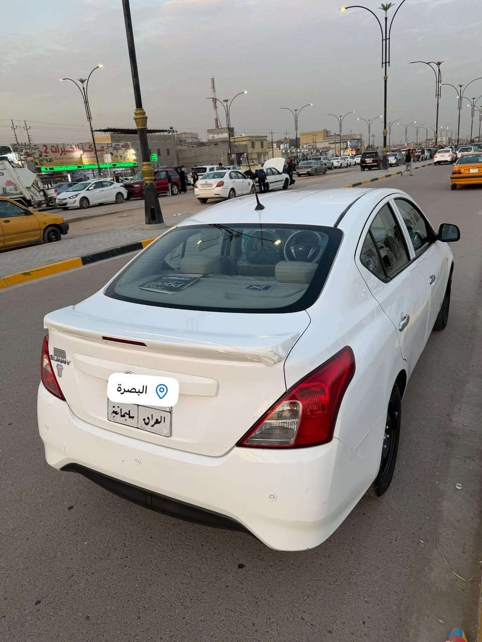 نيسان سني 2021 هندي ام لبليتة زركة
سيارة كفالة عامة. بس بارد اموضح بل منشور سونار
سيارة فول موصفات. تحكم ستيرن 
جام كهرباء 4 
تبريد خلفي 
شاشة و كامرة 
ماناقصة شي 
رقم شمالي تريد تحويل. او وكالة 
عنوان سيارة البصرة 
سعر 115 
***********
