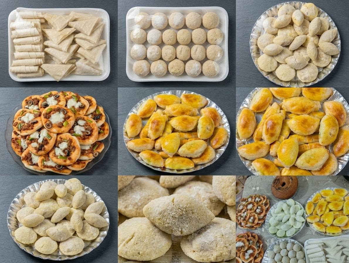 🥳عرض 50 الف
 مع كيكه هدية العرض 🍰😌
عرض لنهاية السبوع ويخلص😍
🍕بيتزا لحم 25 قطعه 
🥐فطائر جبن او لحم 25 قطعه 
🧆كبة تمن قلي 25 قطعه
🧆كبة مرق 25 قطعه 
🫔سمبوسه لحم 25 قطعه
🌯بورك لحم 25 قطعه
🍔همبرگر 16 قطعه

توصيل لباب البيت 
التوصيل فقط البصرة والزبير وكافه مناطق الزبير 
الحجز على الخاص 
قبل يوم او يومين الحجز 😍❣️
اي استفسار اتفضلوا خاص


**إذا كنت صاحب هذا الإعلان وتريد حذفه لأي سبب، رجاءا أرسل رسالة إلى الدعم الفني**