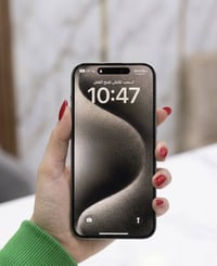 ايفون 15 برو ماكس ذاكرة256Gb   نضيف الجهاز 95‎%‎   بطارية89 مشحون695شح...