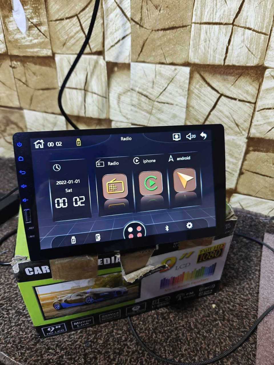 شاشەیەکی لۆکی جۆکەر ئەوروپی  زۆر تایبەت  لەمسێکی  زۆر خێرا و نەرم  کارپلەی و موبایلی ئەندرۆید و ئایفۆنی  پێوە ڕەپت ئەبێ  بۆ  جی پی ئێس و  زۆر شتی تر  بلوتوث و کامێرای  لێ ئەبەسترێ و شوێن  فلاش و شاشەی موبایلەکەت ئەدا بە شاشەی سەیارەکە  نرخی   50 هەزار 
*********** السليمانية, العراق
